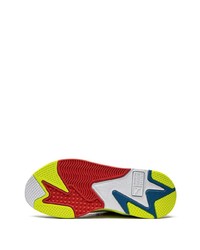 graue Leder niedrige Sneakers von Puma