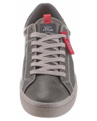 graue Leder niedrige Sneakers von S.OLIVER RED LABEL