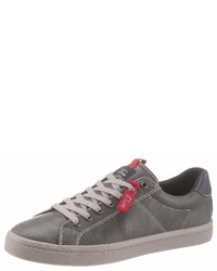 graue Leder niedrige Sneakers von S.OLIVER RED LABEL