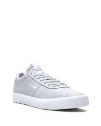 graue Leder niedrige Sneakers von Nike