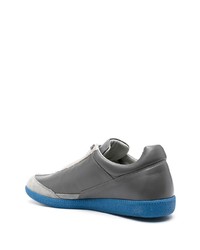 graue Leder niedrige Sneakers von A-Cold-Wall*