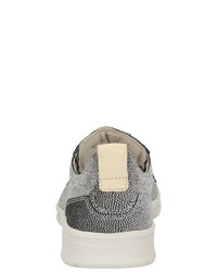 graue Leder niedrige Sneakers von Sioux