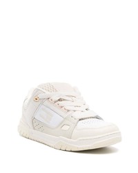 graue Leder niedrige Sneakers von Tommy Jeans