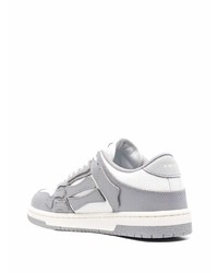 graue Leder niedrige Sneakers von Amiri