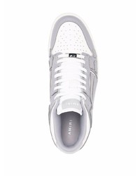 graue Leder niedrige Sneakers von Amiri