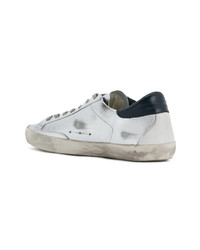 graue Leder niedrige Sneakers von Golden Goose Deluxe Brand