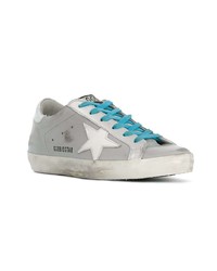 graue Leder niedrige Sneakers von Golden Goose Deluxe Brand