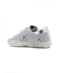 graue Leder niedrige Sneakers von Golden Goose Deluxe Brand