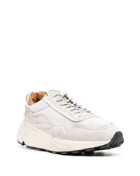 graue Leder niedrige Sneakers von Buttero