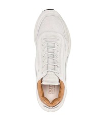 graue Leder niedrige Sneakers von Buttero