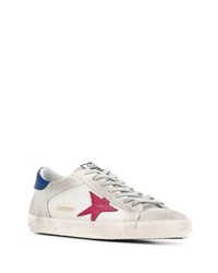 graue Leder niedrige Sneakers von Golden Goose