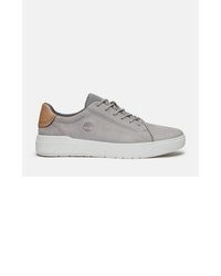 graue Leder niedrige Sneakers von Timberland
