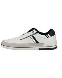 graue Leder niedrige Sneakers von Tom Tailor