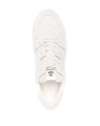 graue Leder niedrige Sneakers von Isabel Marant