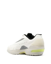 graue Leder niedrige Sneakers von A-Cold-Wall*