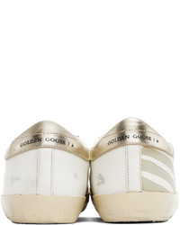 graue Leder niedrige Sneakers von Golden Goose