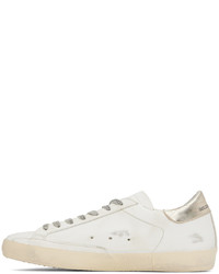 graue Leder niedrige Sneakers von Golden Goose