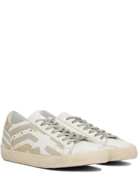 graue Leder niedrige Sneakers von Golden Goose