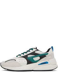 graue Leder niedrige Sneakers von Diesel