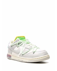 graue Leder niedrige Sneakers von Nike