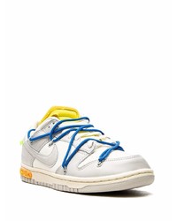 graue Leder niedrige Sneakers von Nike