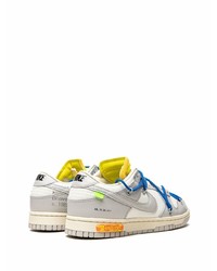 graue Leder niedrige Sneakers von Nike