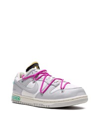 graue Leder niedrige Sneakers von Nike