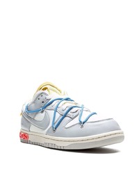 graue Leder niedrige Sneakers von Nike