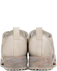 graue Leder Oxford Schuhe von Boris Bidjan Saberi