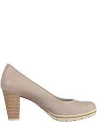 graue Leder Pumps von Marco Tozzi