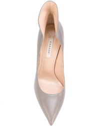 graue Leder Pumps von Casadei