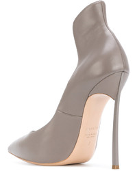 graue Leder Pumps von Casadei