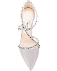 graue Leder Pumps von Jimmy Choo