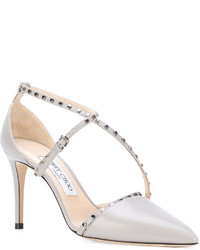 graue Leder Pumps von Jimmy Choo