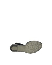 graue Leder Sandaletten von Jana