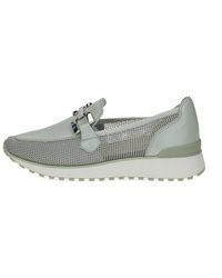 graue Leder Slipper von Caprice