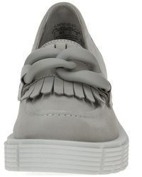 graue Leder Slipper von Caprice