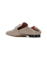 graue Leder Slipper von Bally