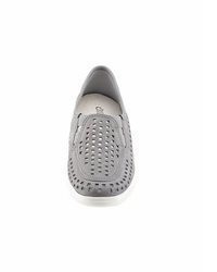 graue Leder Slipper von Witt