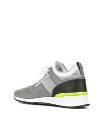 graue Leder Sportschuhe von Tod's