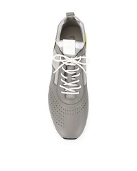 graue Leder Sportschuhe von Tod's