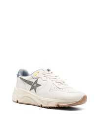 graue Leder Sportschuhe von Golden Goose