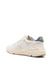 graue Leder Sportschuhe von Golden Goose