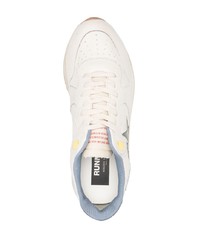 graue Leder Sportschuhe von Golden Goose