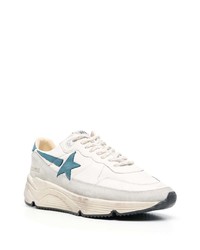 graue Leder Sportschuhe von Golden Goose