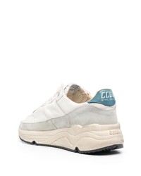 graue Leder Sportschuhe von Golden Goose