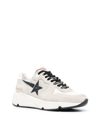 graue Leder Sportschuhe von Golden Goose