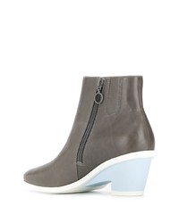 graue Leder Stiefeletten von Camper