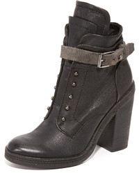 graue Leder Stiefeletten von Dolce Vita