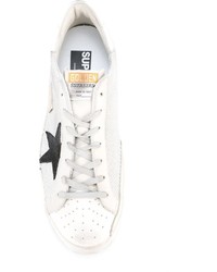 graue Leder Turnschuhe von Golden Goose